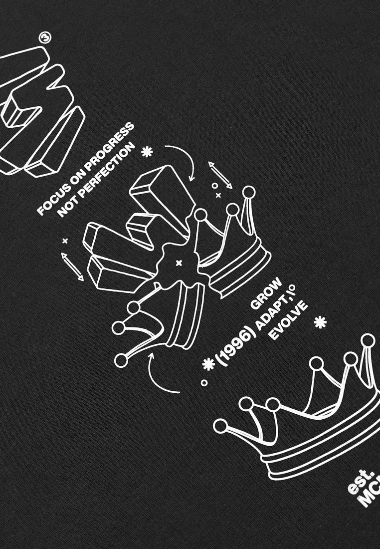 3Second Men's T-Shirt Short Sleeve Regular Fit Cotton King C081025