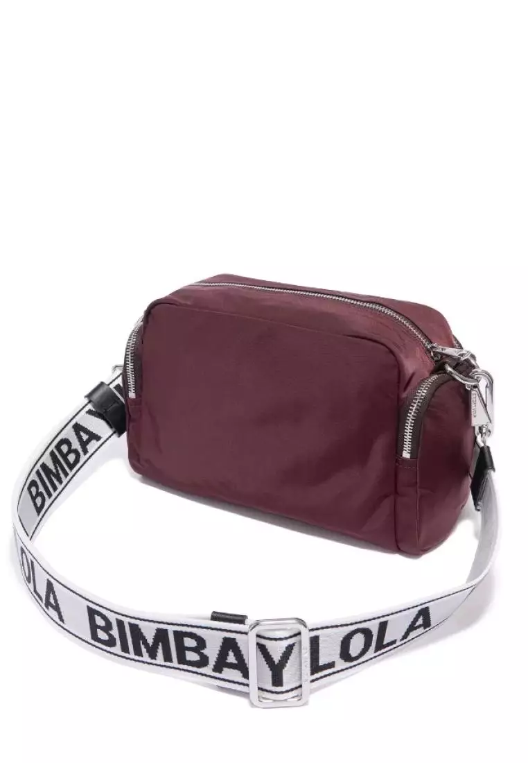 Jual Bimba Y Lola Bimba Y Lola M Maroon Nylon Crossbody Bag Original