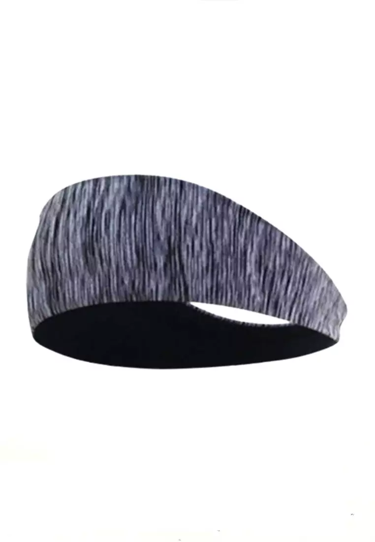 Clara Bandana Headband Olahraga Unisex Elastic Sport Hairbands Yoga Material Polyester ORIGINAL - Gray