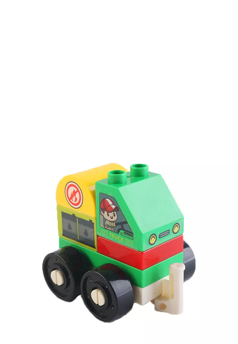 Okiedog Brix Tank Truck 13pcs - Mainan Bongkar Pasang Anak