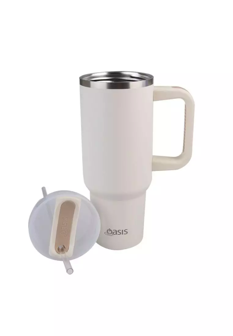 Oasis Stainless Steel Insulated Commuter Travel Tumbler 1.2L - Alabaster
