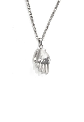 HAPPY FRIDAYS silver Stylish Hand Gesture Pendant DW0190 01A9EACED44601GS_1