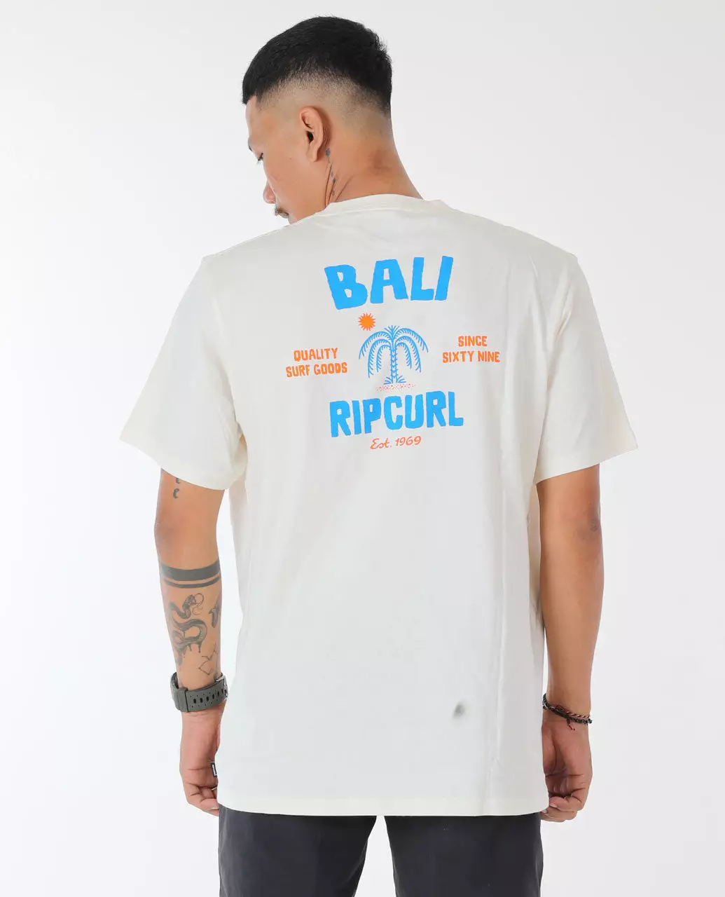 Rip Curl Men Bali Utopia Desto Tee - Bone Bali
