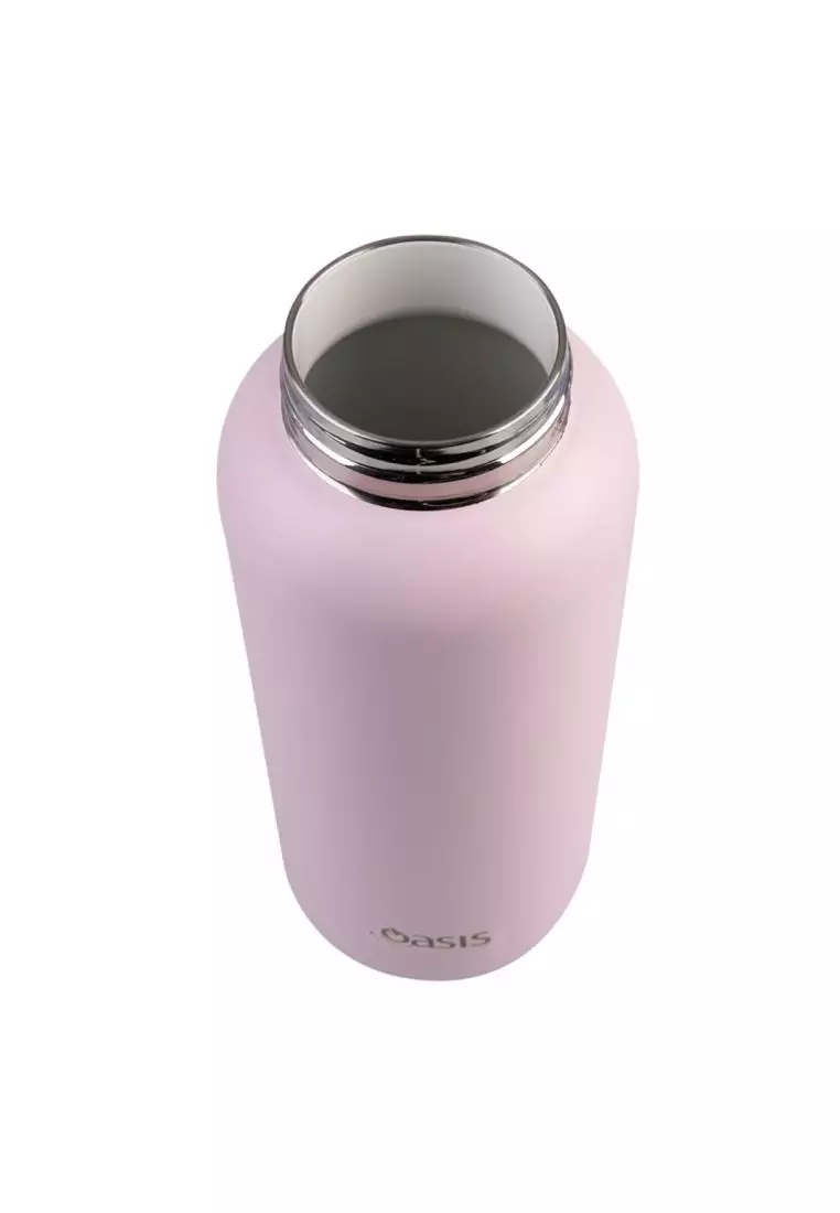Oasis Stainless Steel Insulated Ceramic Moda Bottle 1L - Pink Lemonade