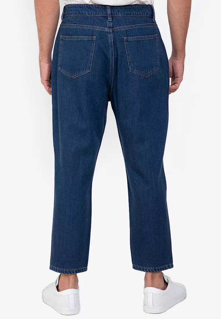 Buy ZALORA BASICS Tapered Cropped Denim Jeans 2023 Online ZALORA