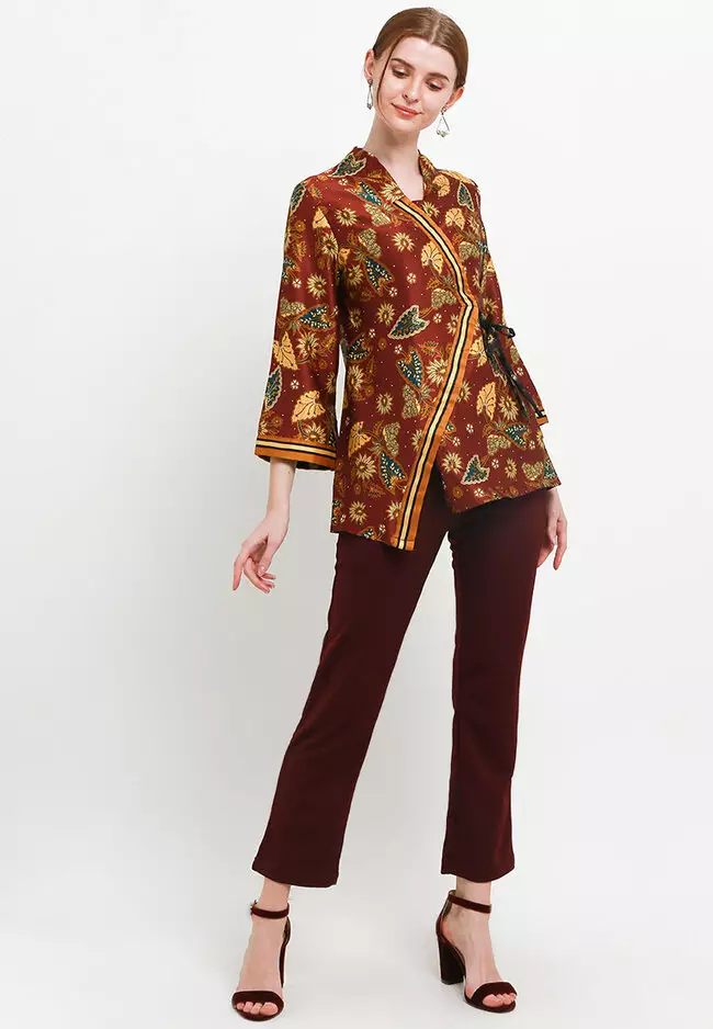 Blouse Batik Daun Keladi