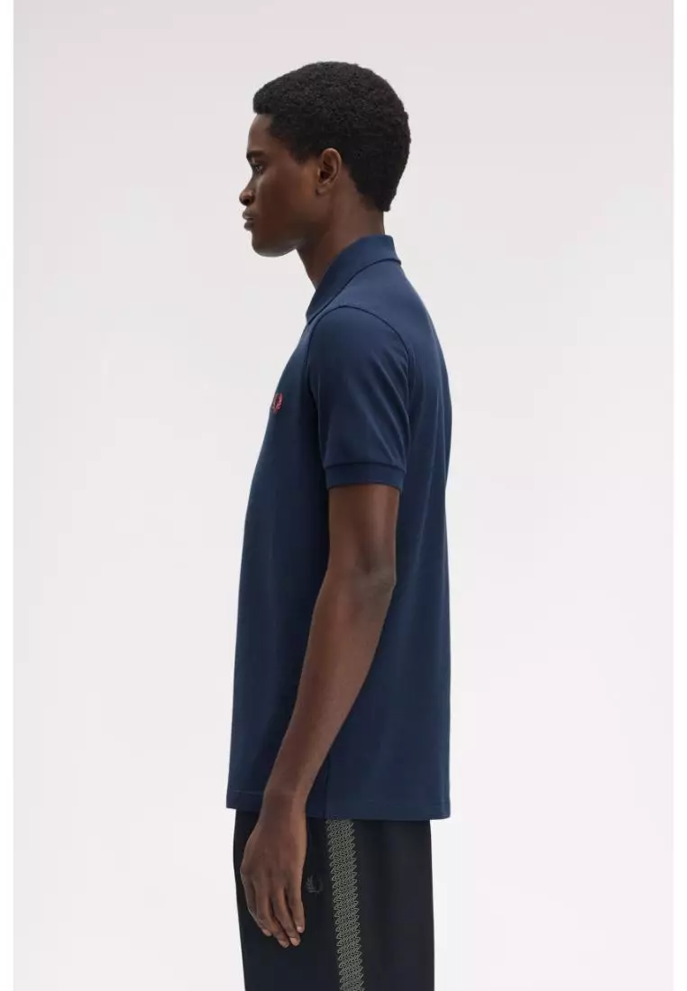 Fred Perry M6000 The Fred Perry Shirt (Tennis Blue / Flamingo Tan)