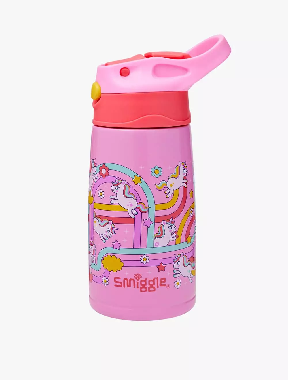 Jual Smiggle Smiggle Blast Off Stainless Steel Flip Bottle 400Ml
