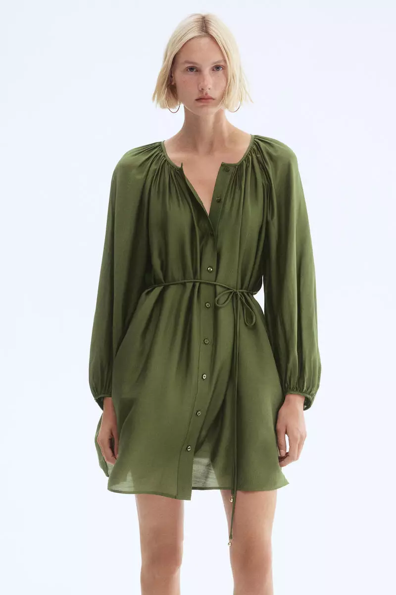Buy H&M Oversized tie-belt dress 2026 Online | ZALORA Philippines