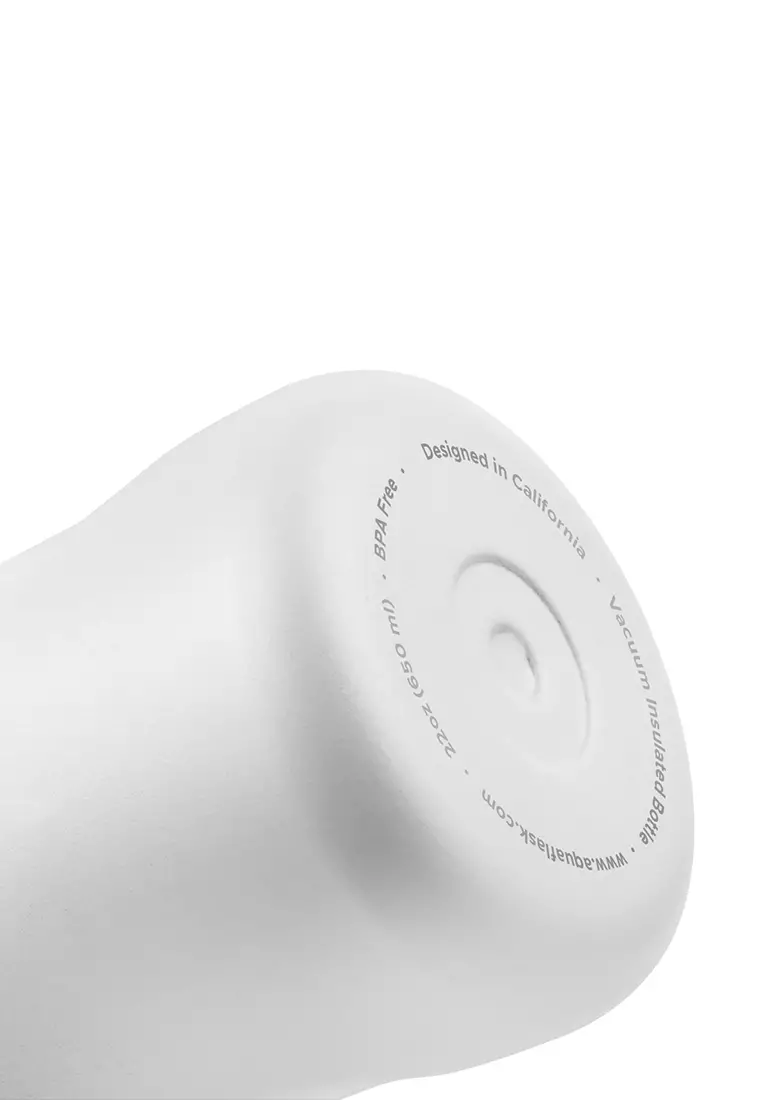 22oz Arctic White New Sports Lid Bottle Wide Mouth Vacuum Insulated Stainless Steel Drinking Water Bottle