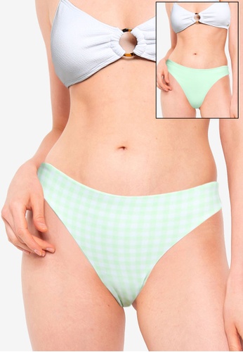 Hollister green Reversible Cheeky Bikini Bottom 116F9US17994C0GS_1
