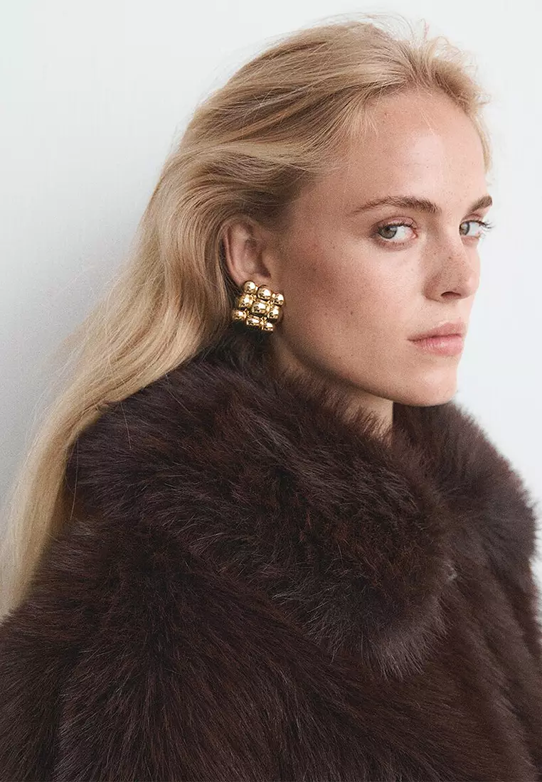 Embossed Square Earrings