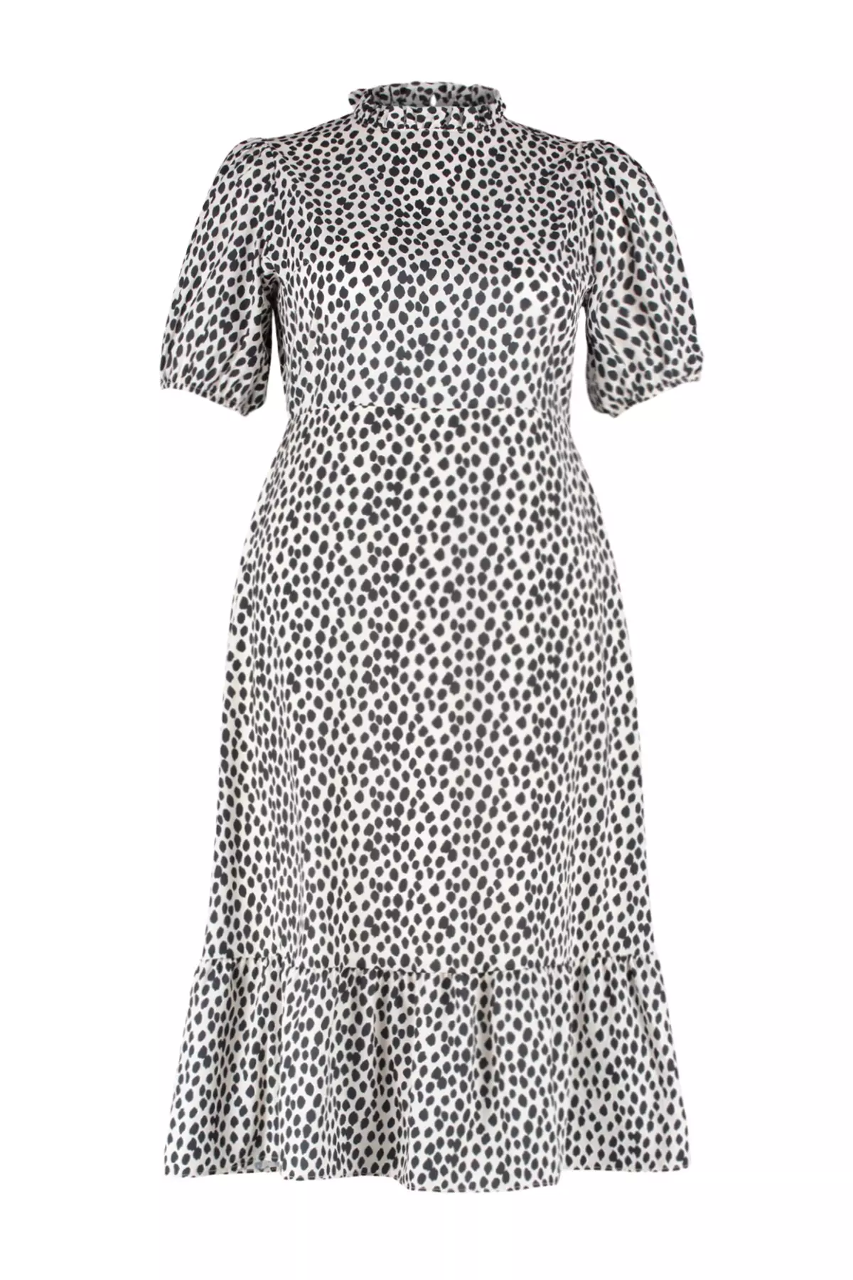 Plus Size Spotted Dress