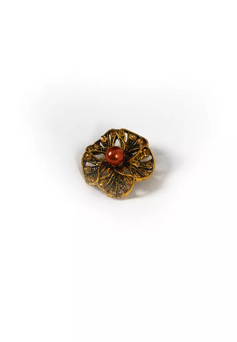 Houseofcuff lapel pin brooch bros untuk jas TUSUK GOLD A58