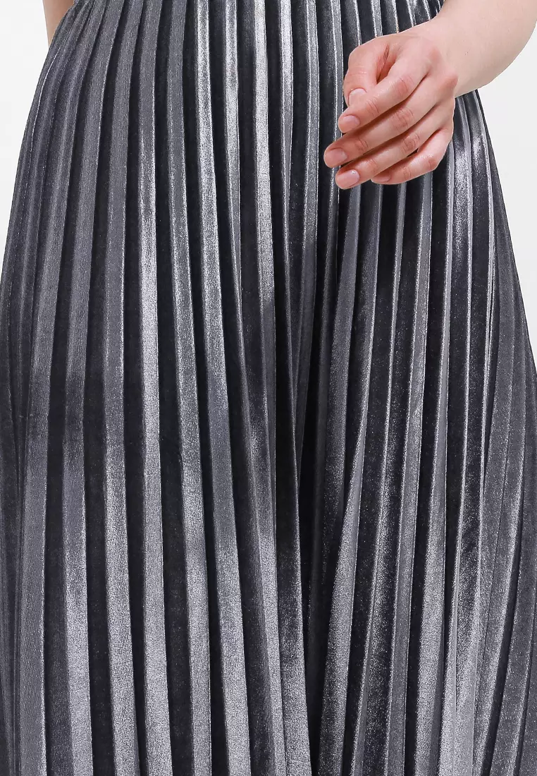 Pleated Skirt Velvet