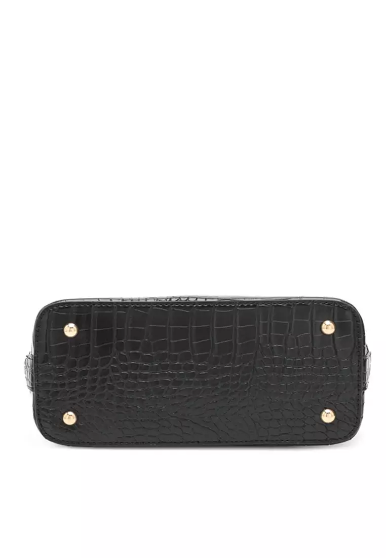 Women's Top Handle Bag / Sling Bag / Crossbody Bag - Black