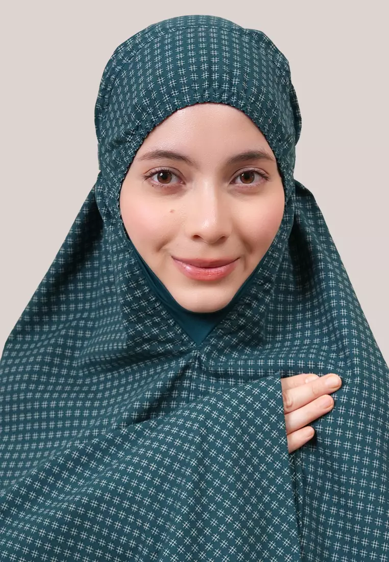 Siti Khadijah Telekung Deco Madiya in Deep Teal