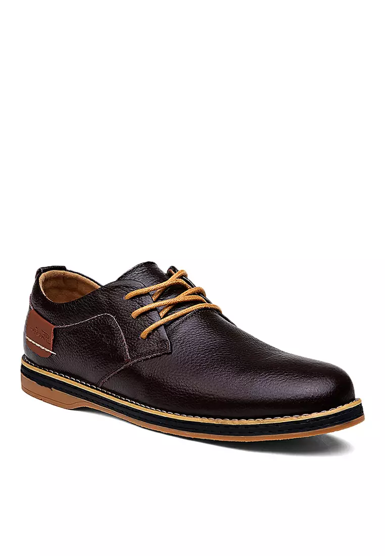 Grain Leather Derby Shoes YY6111