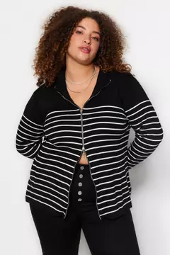 Plus size zip cardigan sale