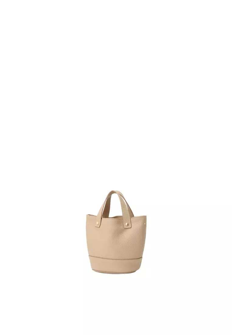 [Online Exclusive] JULIANA Mini Bucket Bag - Milkshake Latte