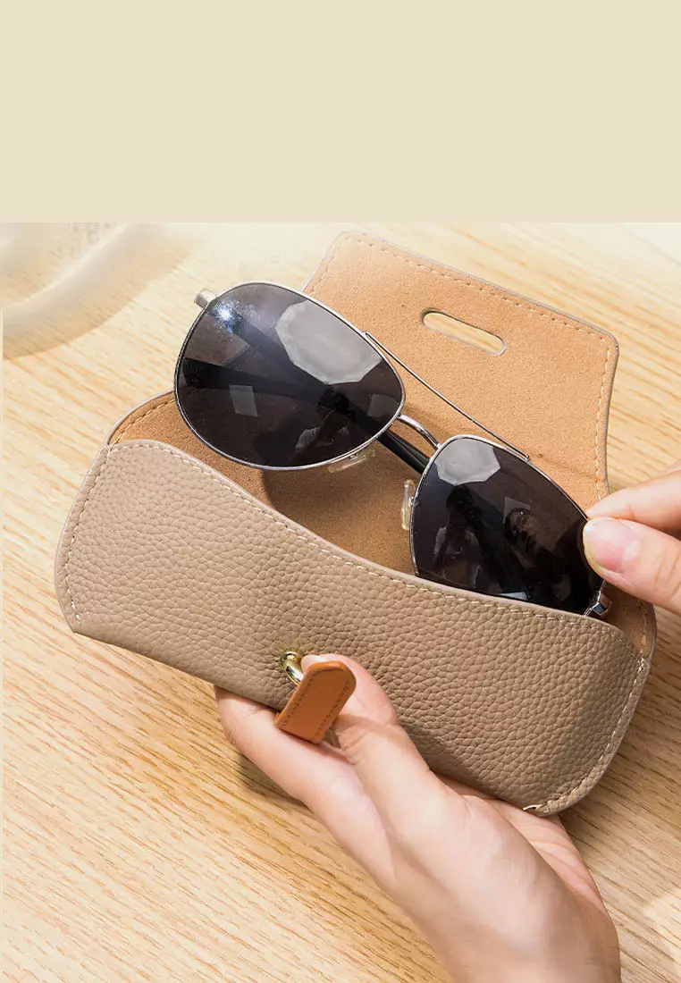 Buy XAFITI Full Grain Leather Colorblock Glasses Case 2025 Online