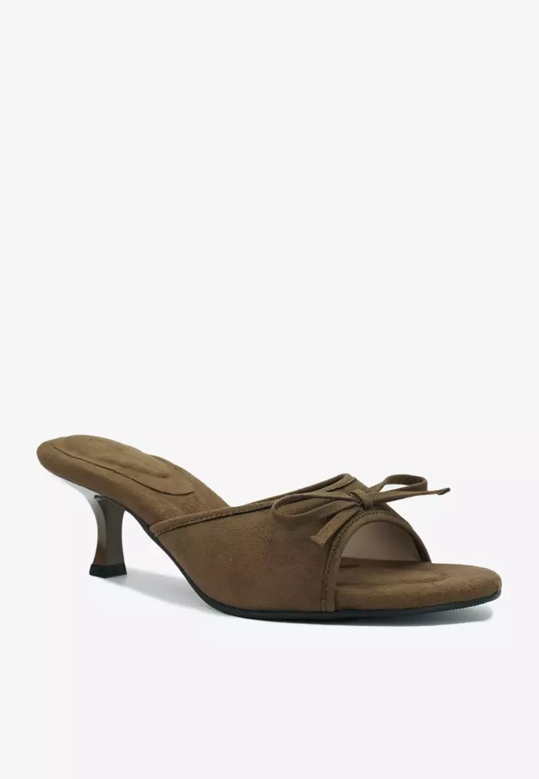 Dr Cardin Women Lush Eve 2-inch Heels | Satin | Suede L-RNZ-9339