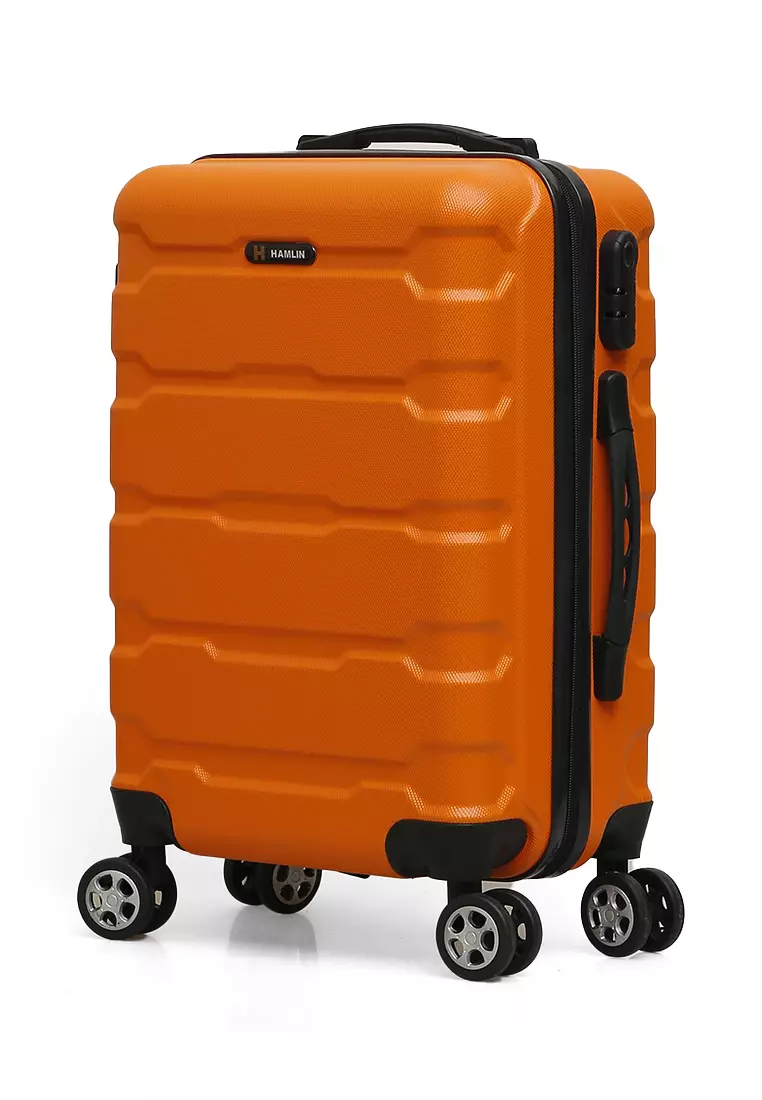 Carlton Koper Hardcase Unisex Size 20 Inch Tas Travel Combination Lock Large Compartment Material ABS+PVC Coated ORIGINAL - Orange