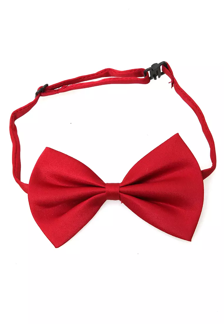 Rosarie Aksesoris Fashion Anak Pria Dasi Kupu-Kupu Tali Kecil Kid Bowties Material Polyester ORIGINAL - Red