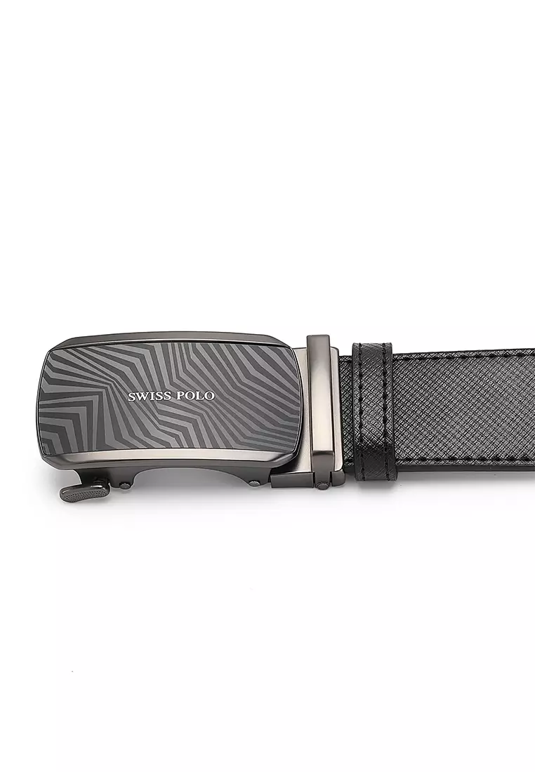 Men's 35mm Automatic Buckle Belt (自動腰帶) - 黑色