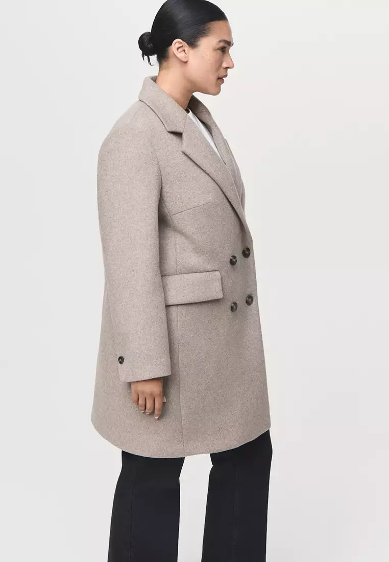 Double-Breasted Wool Coat