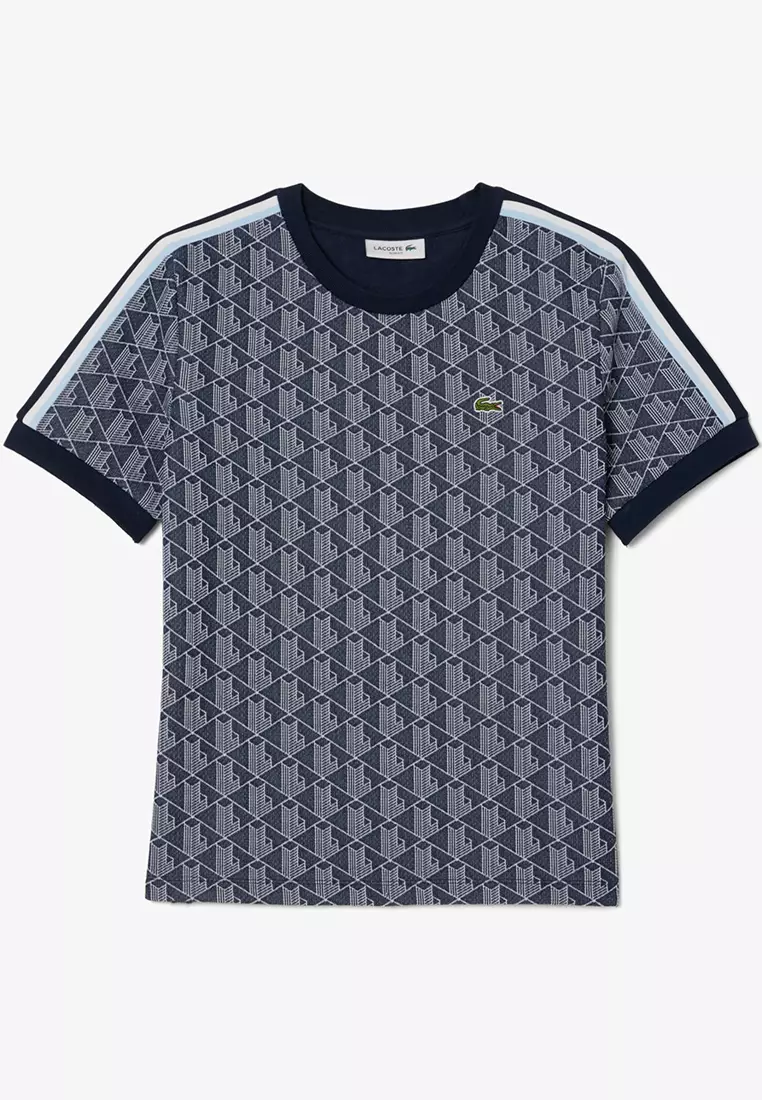 Slim Fit Monogram Jacquard T-shirt