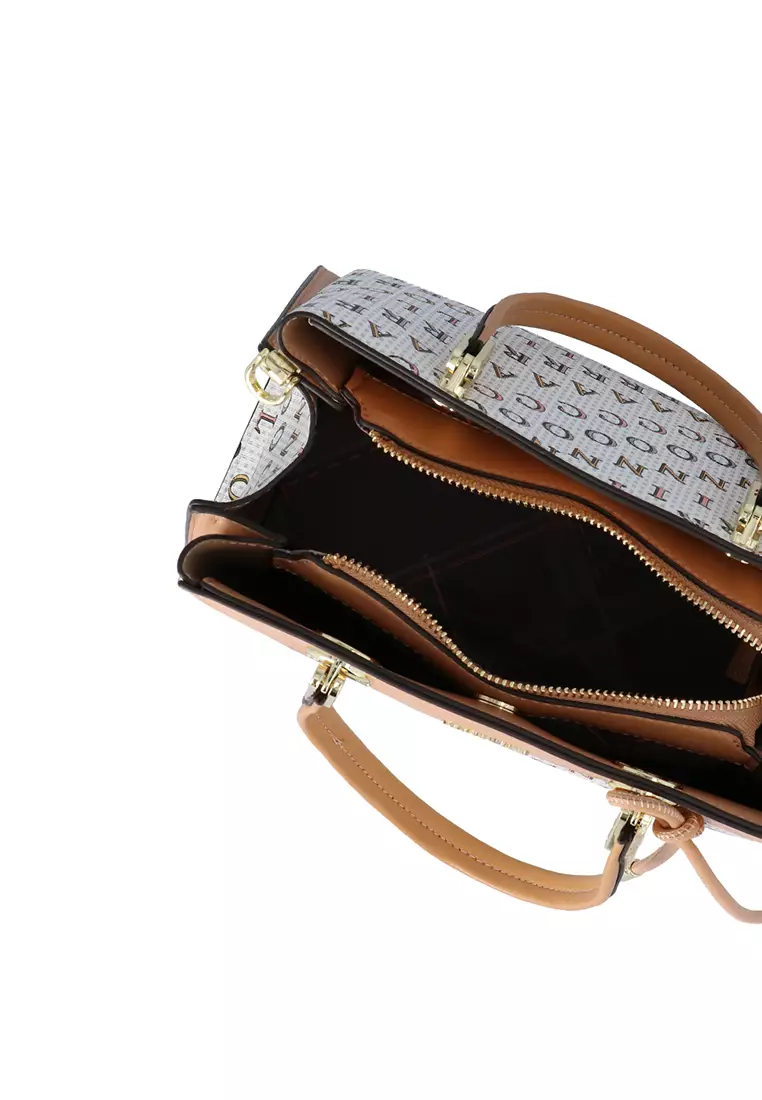 Elevate C Top Handle Bag - Dark Beige