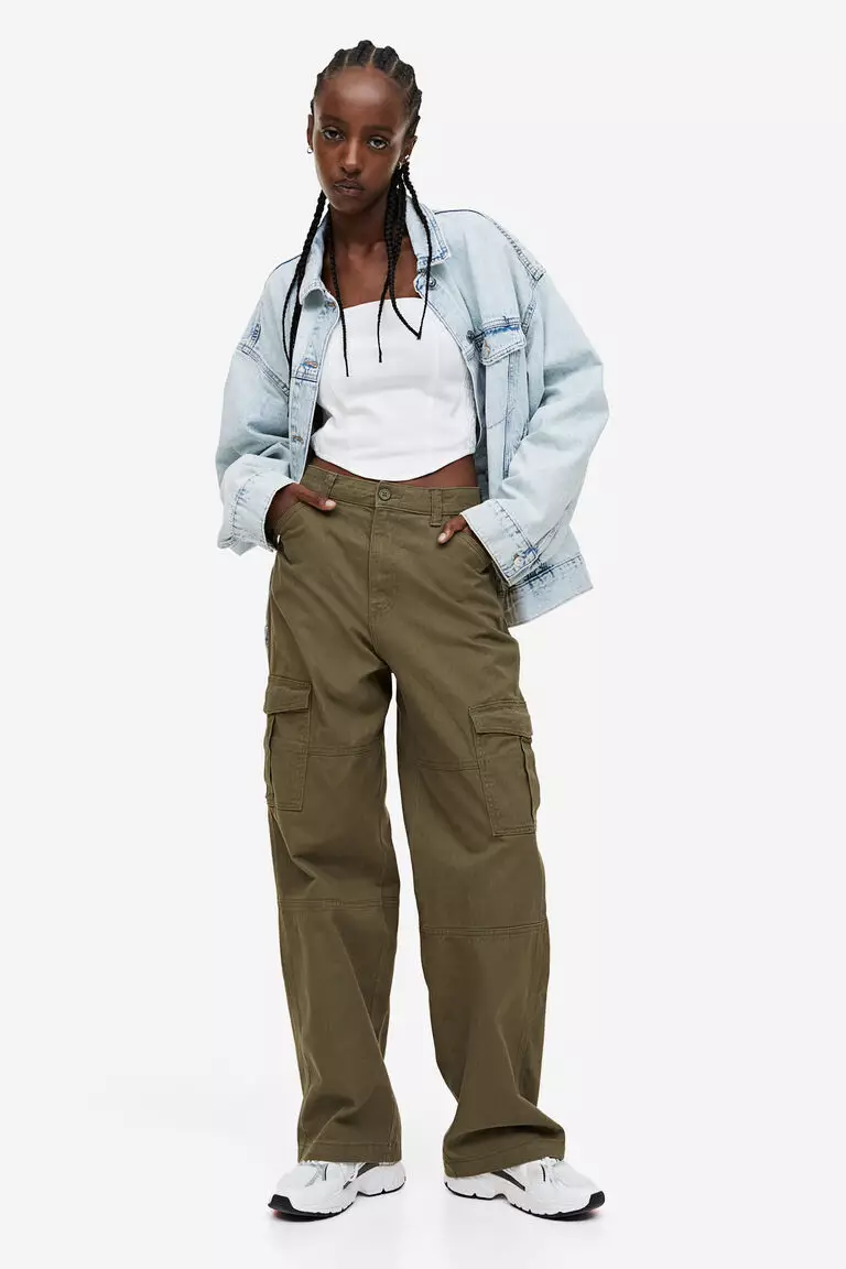 H&m twill cargo pants hotsell