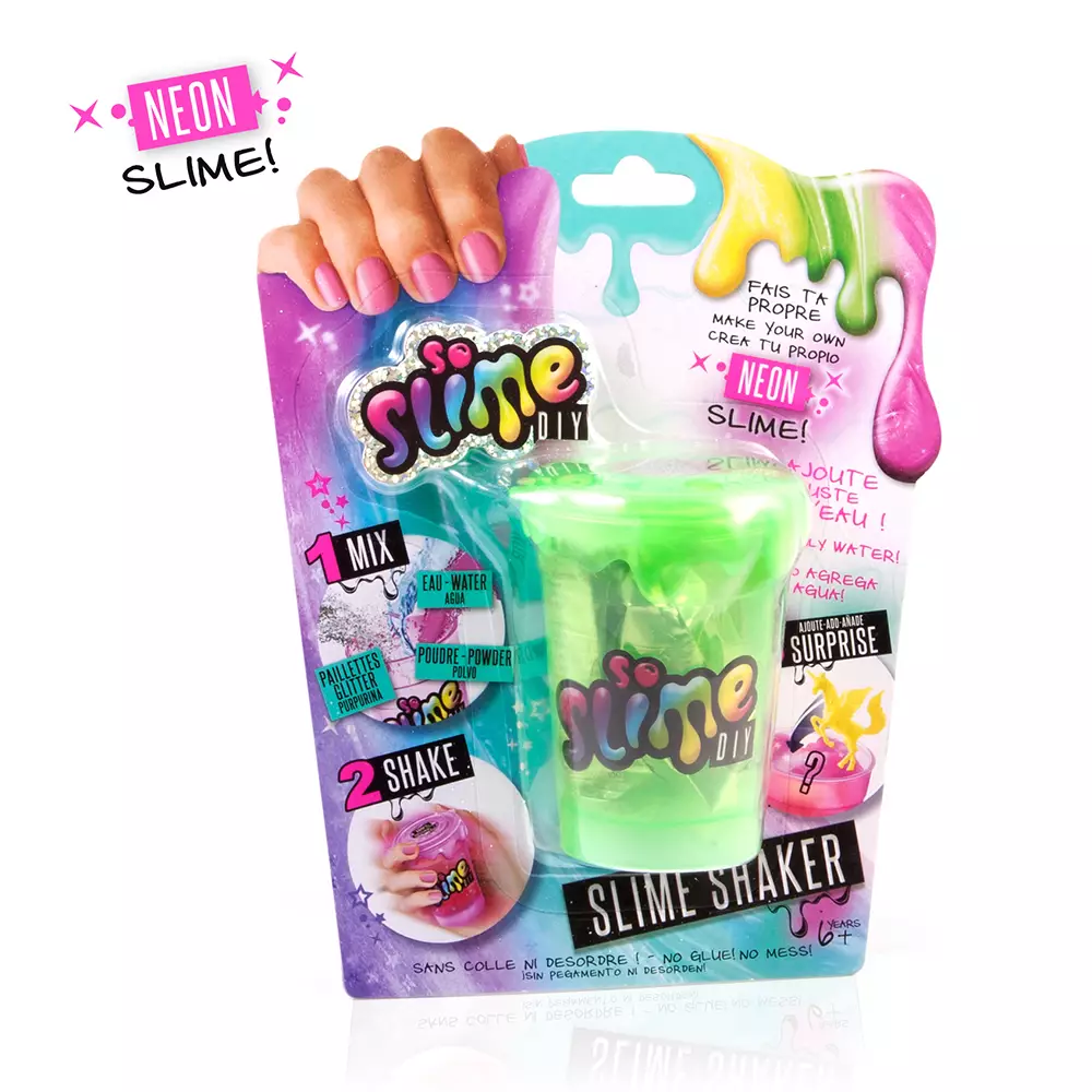 Canal Toys  - SO SLIME DIY ORIGINAL SHAKER - NEON  GREEN - Mainan Anak