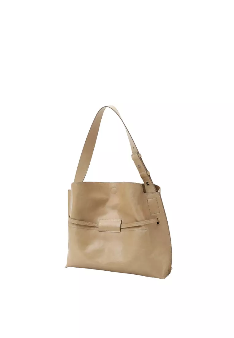 SAOI Belt Tote II Small - Distressed Milkshake Latte