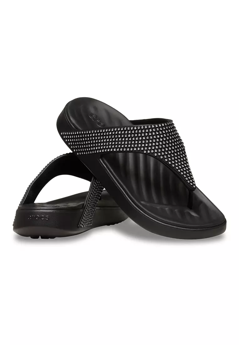 Crocs Women Getaway Gems Triangle Flip Black