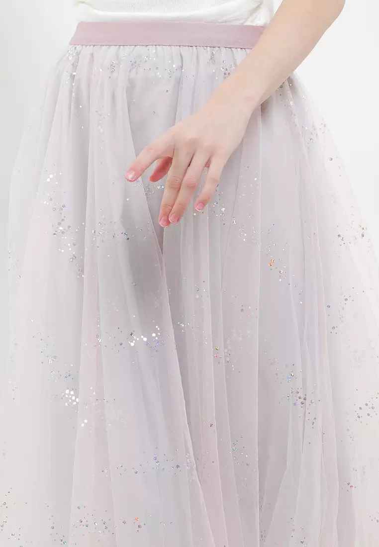 Midi Tutu Skirt W/ Glitters