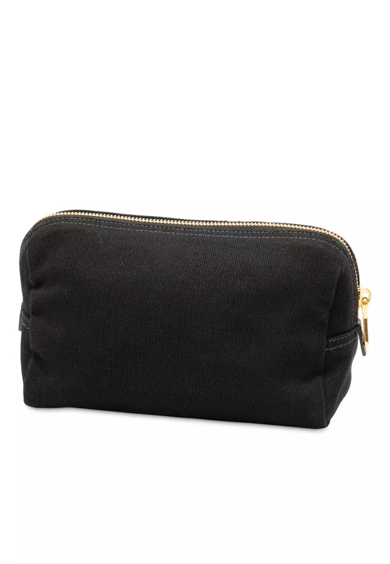 Pre-Loved Prada Canvas Canapa Logo Pouch