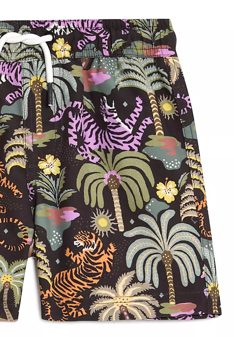 Tropical Print Swim Shorts