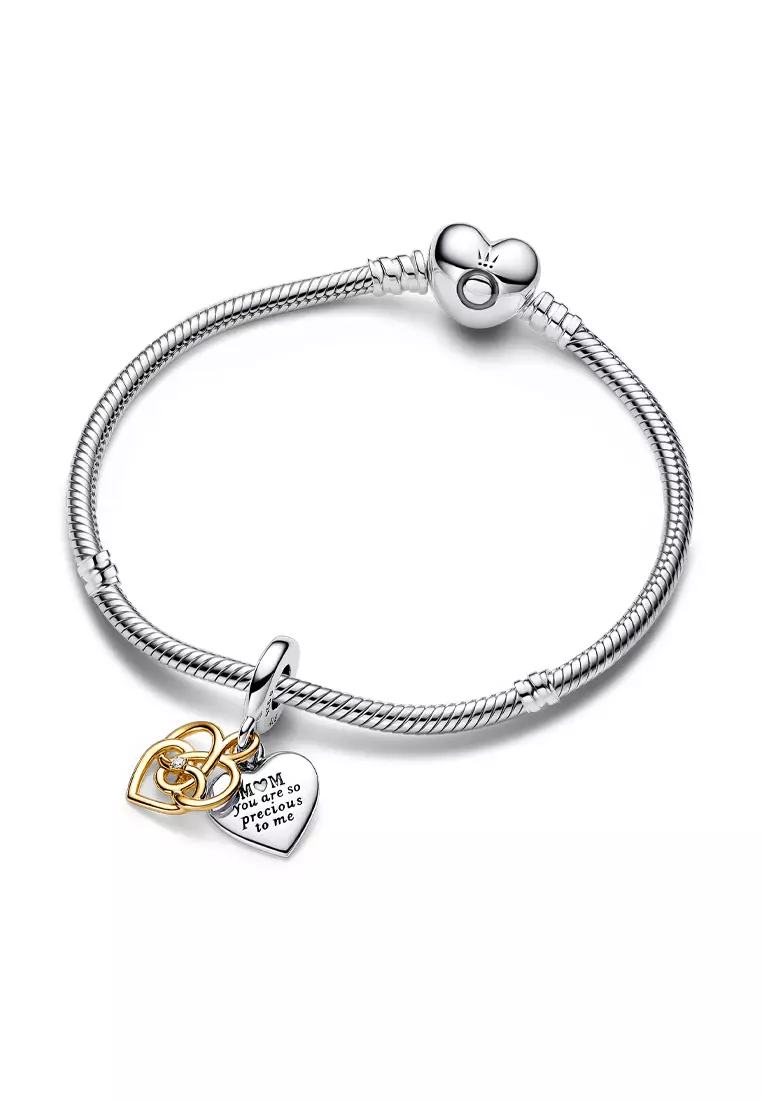 Buy PANDORA Pandora Lab-grown Diamond Engravable Mum Double Dangle