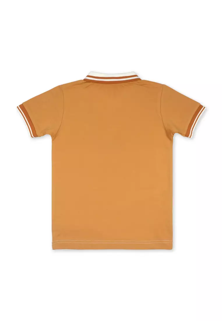 Boys Polo Shirt Combi With Embro Details