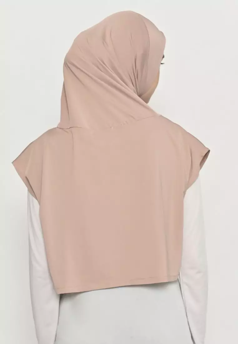 Alesha Hijab Outer Cream - Hijab Olahraga