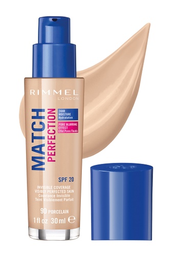 Buy Rimmel London Rimmel Match Perfection Foundation New 90 Porcelain Online On Zalora Singapore