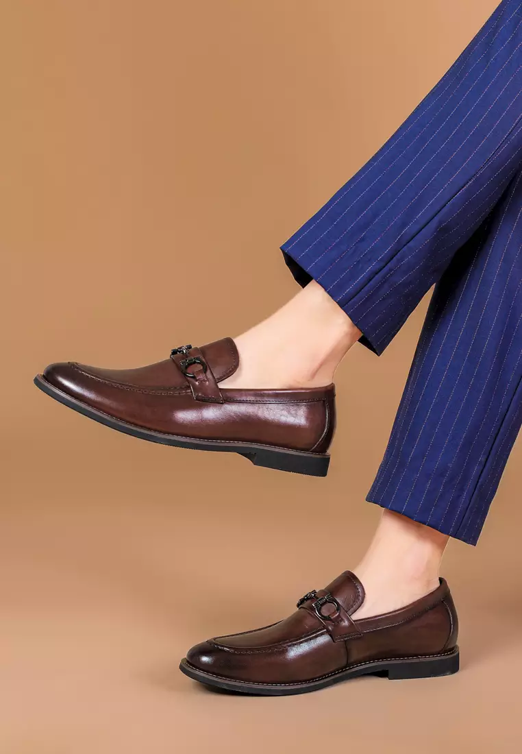 Grain Leather Horsebit loafers MK5050-2