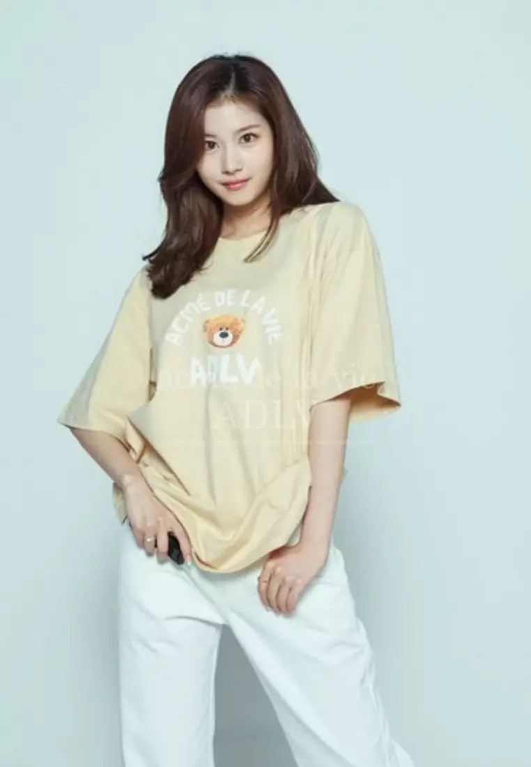 ADLV TEDDY BEAR (BEAR DOLL) SHORT SLEEVE T-SHIRT BEIGE