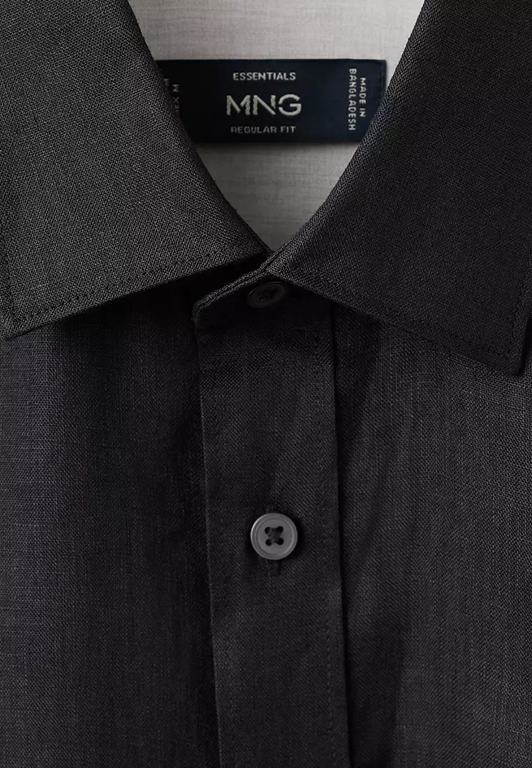 Regular-Fit 100% Linen Shirt