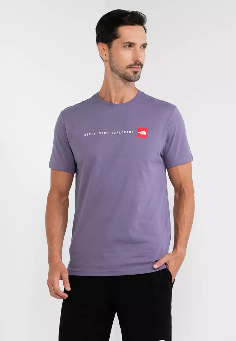Purple north face new arrivals t shirt