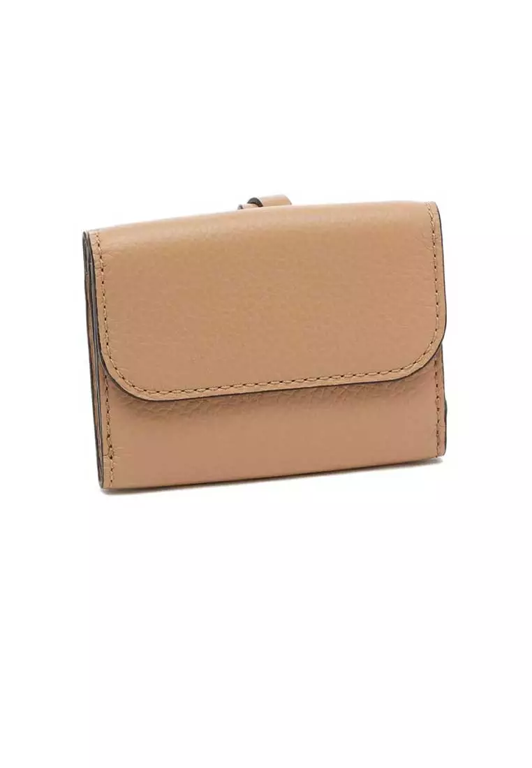 Alphabet Mini Trifold Wallet Light Tan CHC21WP946F57