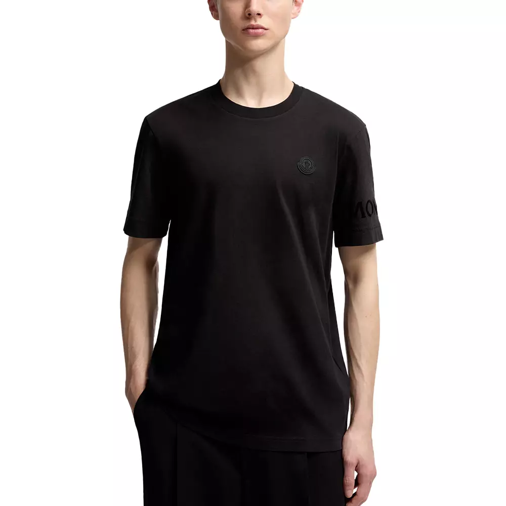 Minimalistic Logo Cotton T-Shirt Black