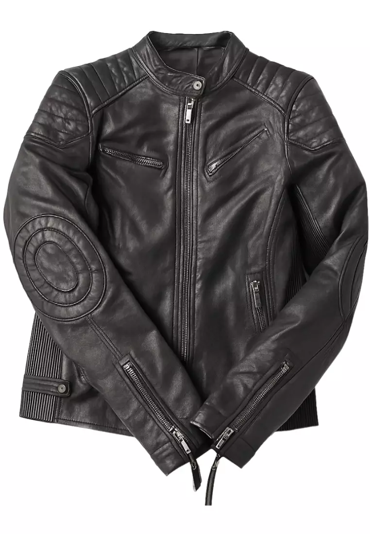 Real Leather Jacket Black- Lamb skin Jacket- Jacket for Men- Oxhide SMITH Black